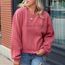  Born to Shop Balloon Sleeve Sweatshirt