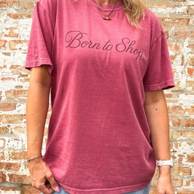 Born to Shop Comfort Colors Tee