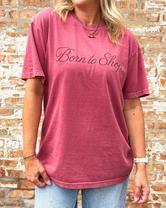 Born to Shop Comfort Colors Tee