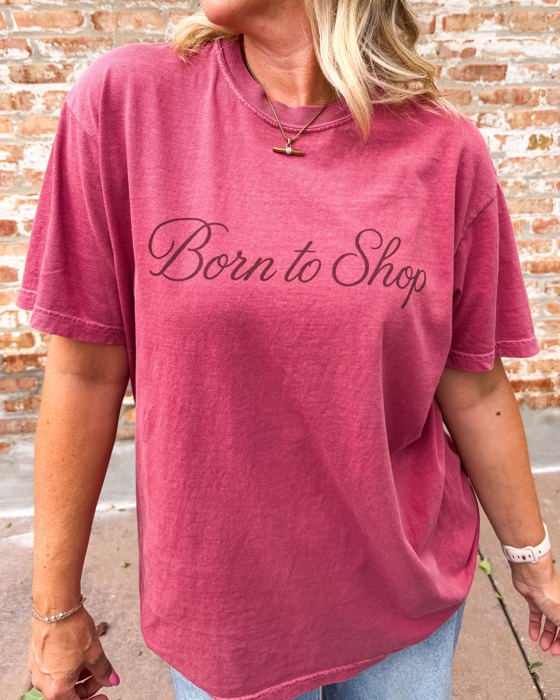 Born to Shop Comfort Colors Tee