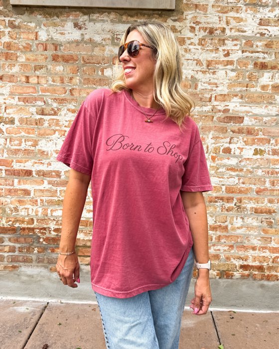 Born to Shop Comfort Colors Tee
