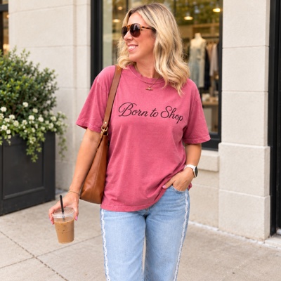 Born to Shop Comfort Colors Tee