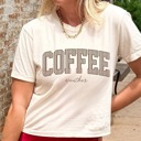  Coffee Weather Stripe Boxy Comfort Colors Tee