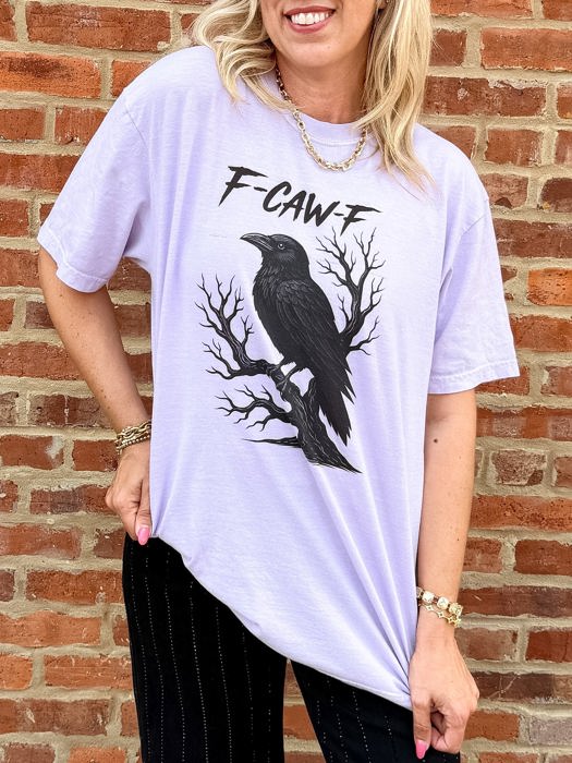 F-Caw-F Halloween Comfort Colors Graphic Tee