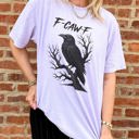  F-Caw-F Halloween Comfort Colors Graphic Tee