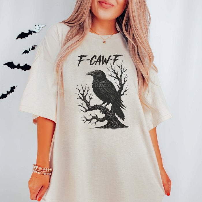 F-Caw-F Halloween Comfort Colors Graphic Tee