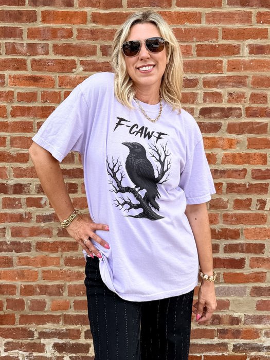 F-Caw-F Halloween Comfort Colors Graphic Tee