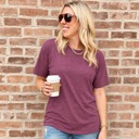 Small Heather Maroon Favorite Heathered Bella+Canvas Tee for Women
