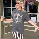 Small Pepper Made to Worship Comfort Colors Christian Graphic Tee