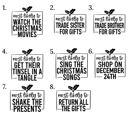 XL Red Most Likely To Christmas Graphic Tees for Groups