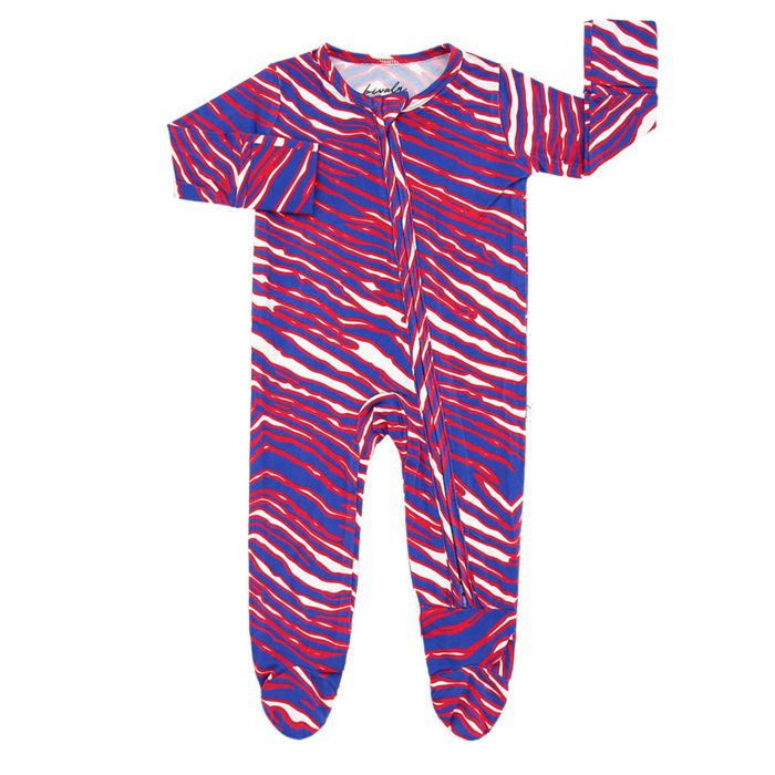 Buffalo Football Baby Bamboo Footie