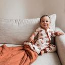  Football Print Quilted Bamboo Blanket - 1.0 Tog