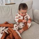  Football Print Quilted Bamboo Blanket - 1.0 Tog
