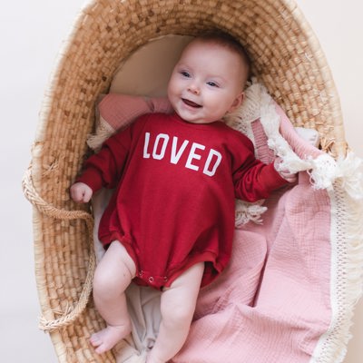Loved Sweatshirt Romper