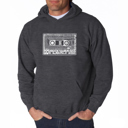 Gray XXXL The 80's - Men's Word Art Hooded Sweatshirt