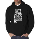 Black Small Sweet Home Alabama - Men's Word Art Hooded Sweatshirt