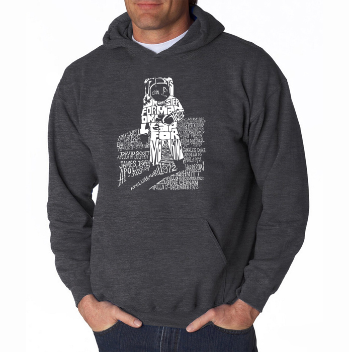 Astronaut - Mens Word Art Hooded Sweatshirt
