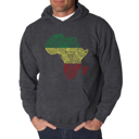  Countries in Africa - Men's Word Art Hooded Sweatshirt