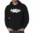 Black Small Bass - Gone Fishing - Men's Word Art Hooded Sweatshirt