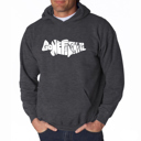 Gray XXXXL Bass - Gone Fishing - Men's Word Art Hooded Sweatshirt