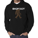 Black XXL Bigfoot - Men's Word Art Hooded Sweatshirt