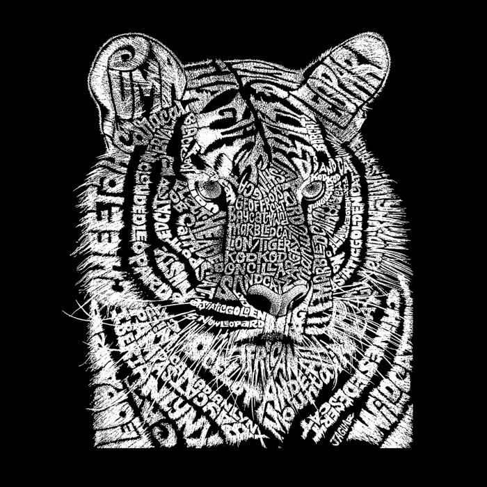 Big Cats - Men's Word Art Hooded Sweatshirt