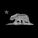  California Bear - Men's Word Art Hooded Sweatshirt