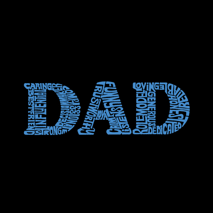 Dad - Men's Word Art Hooded Sweatshirt