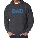 Gray XXXL Dad - Men's Word Art Hooded Sweatshirt
