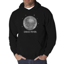 Black Small Disco Ball - Men's Word Art Hooded Sweatshirt