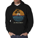 Black Large Cities In San Diego - Men's Word Art Hooded Sweatshirt