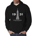  Empire State Building - Men's Word Art Hooded Sweatshirt