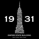  Empire State Building - Men's Word Art Hooded Sweatshirt