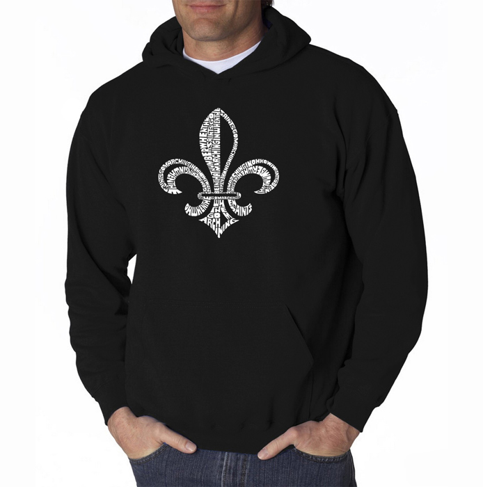LYRICS TO WHEN THE SAINTS GO MARCHING IN - Men's Word Art Hooded Sweatshirt