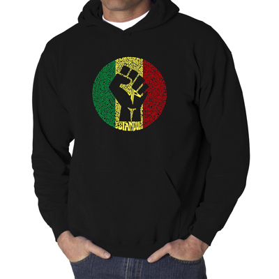 Get Up Stand Up - Men's Word Art Hooded Sweatshirt