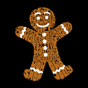  Gingerbread - Men's Word Art Hooded Sweatshirt