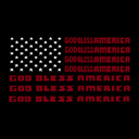  God Bless America - Men's Word Art Hooded Sweatshirt