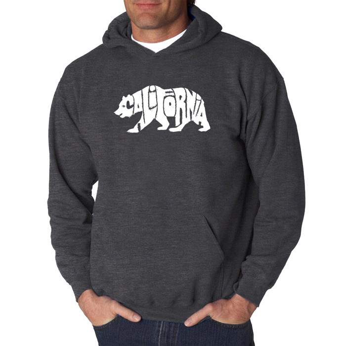 California Bear - Men's Word Art Hooded Sweatshirt