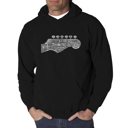  Guitar Head - Men's Word Art Hooded Sweatshirt
