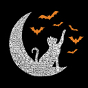  Lunar Bats - Men's Word Art Hooded Sweatshirt