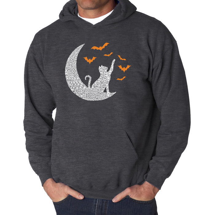 Lunar Bats - Men's Word Art Hooded Sweatshirt