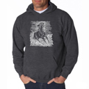 Gray XXXXL POPULAR HORSE BREEDS - Men's Word Art Hooded Sweatshirt