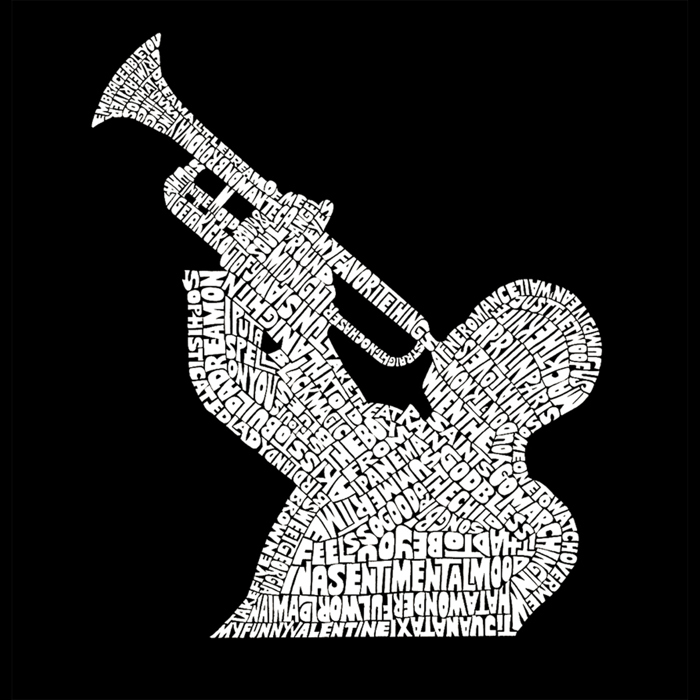 All Time Jazz Songs - Mens Word Art Hooded Sweatshirt