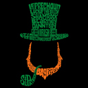  Leprechaun - Men's Word Art Hooded Sweatshirt