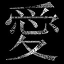  The Word Love in 44 Languages - Men's Word Art Hooded Sweatshirt