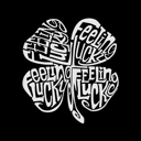  Feeling Lucky - Men's Word Art Hooded Sweatshirt