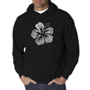 Black Large Mahalo - Men's Word Art Hooded Sweatshirt
