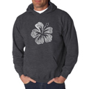 Gray Medium Mahalo - Men's Word Art Hooded Sweatshirt