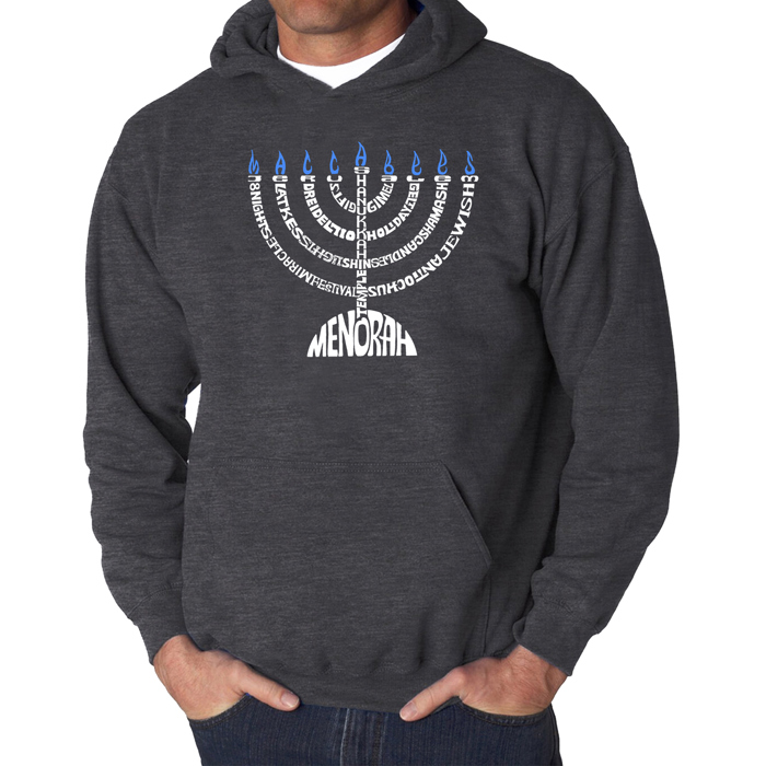 Menorah - Men's Word Art Hooded Sweatshirt