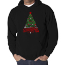 Black XL Have Yourself A Merry Little Christmas - Men's Word Art Hooded Sweatshirt